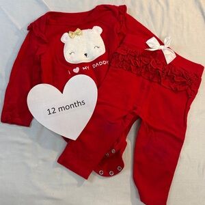 First Impressions - 2 piece outfit/set. Size 12 months